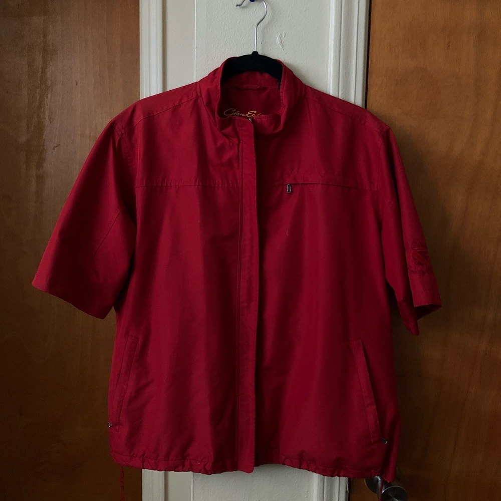 GLEN ECHO DESIGNER BRAND SHORT SLEEVE WINDBREAKER